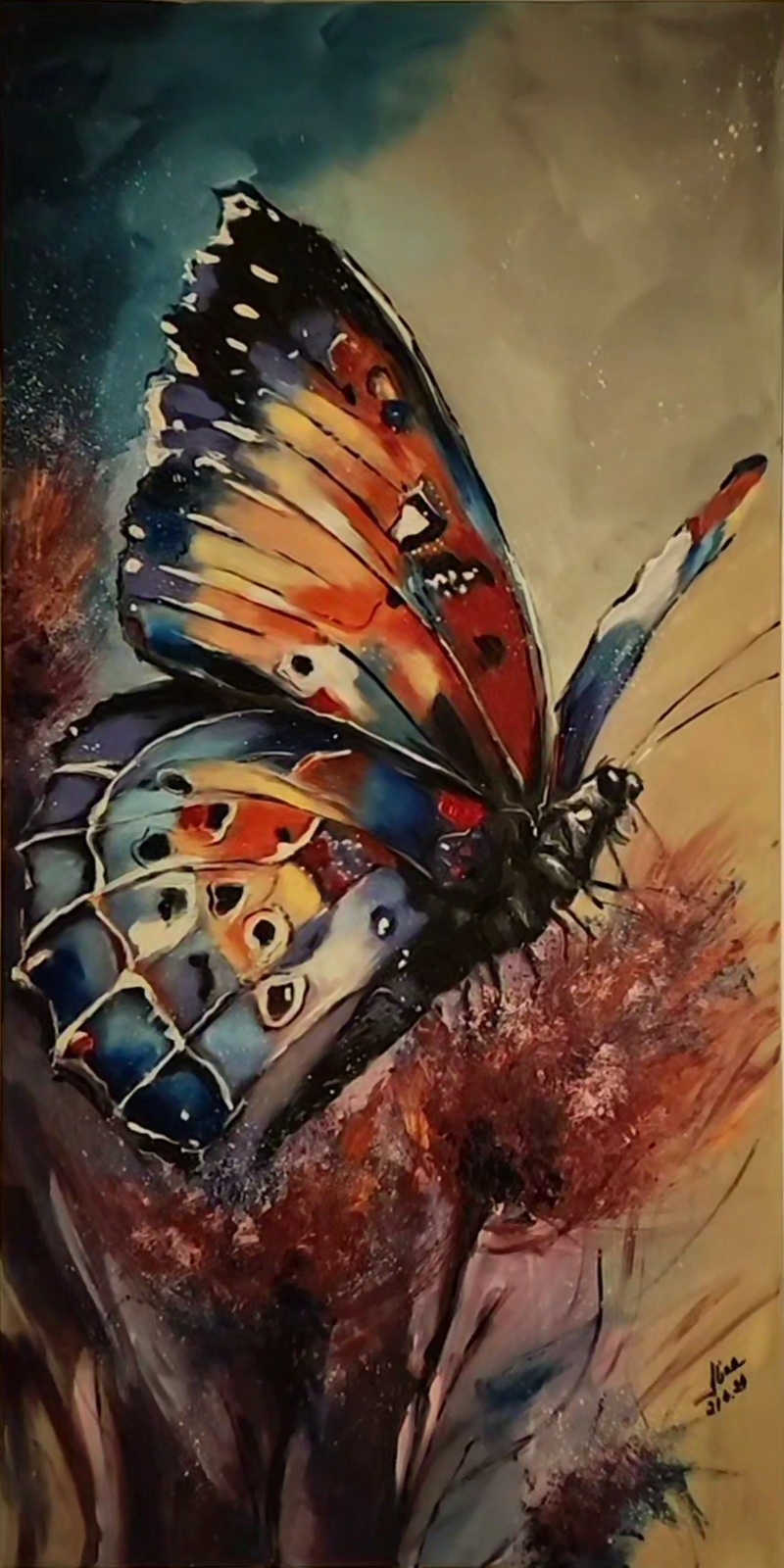 ArteDiAlina.com painting: End of Metamorphosis